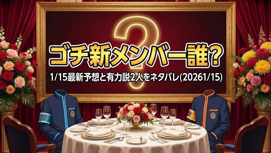 ゴチ新メンバー誰？｜1/15最新予想と有力説2人をネタバレ(20261/15)