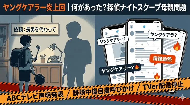 ヤングケアラー炎上回｜何があった？探偵ナイトスクープ母親問題